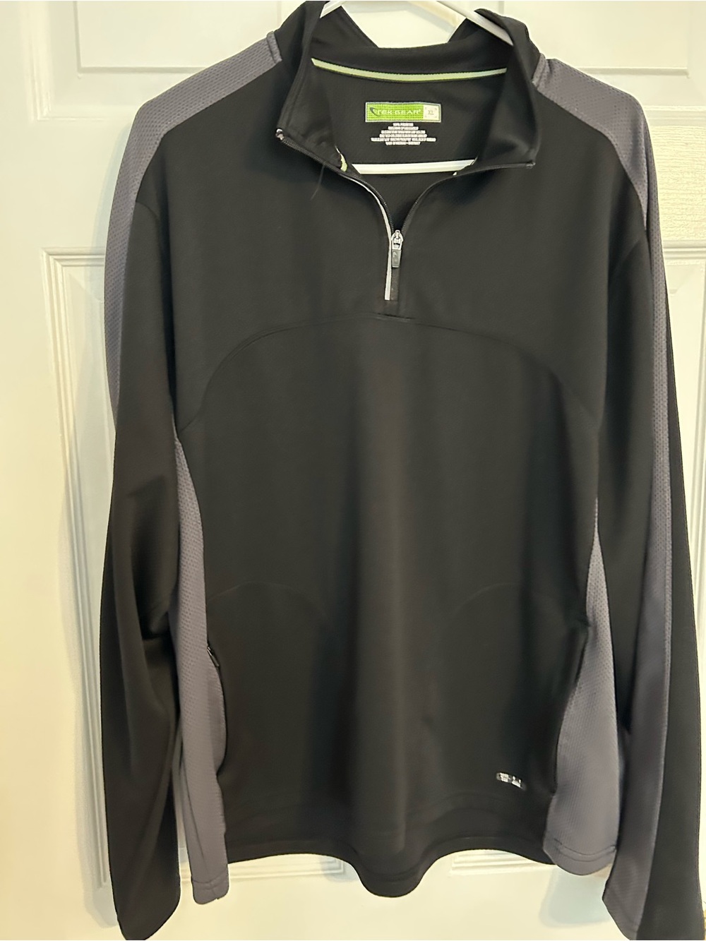 tek gear Black and Gray Performance Quarter-Zip Pullover